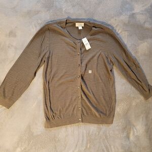 Loft Olive Green Cardigan, Size S